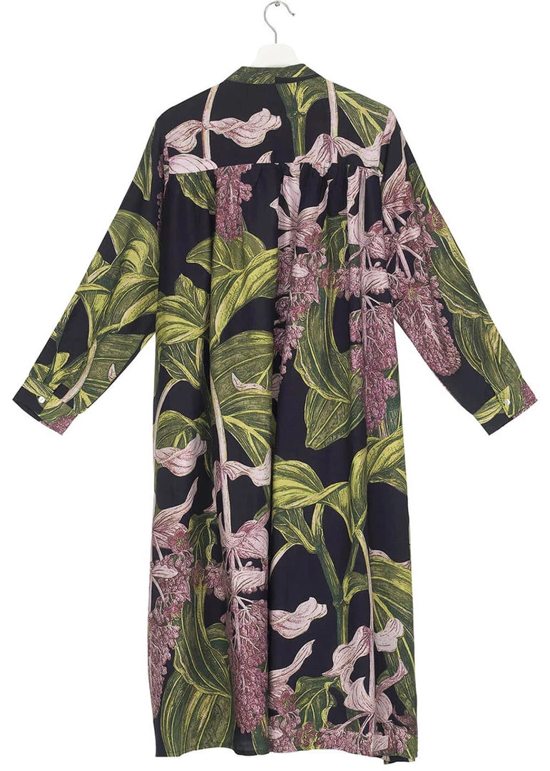 One Hundred Stars Medinilla Duster Black New In