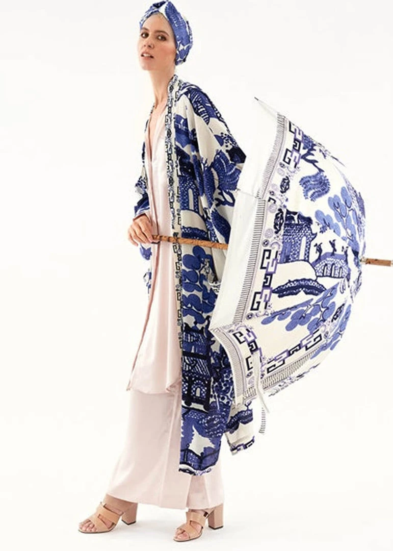 One Hundred Stars Giant Willow Headband Blue