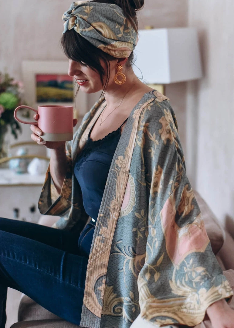 One Hundred Stars Rococo 70's Headband Grey New In