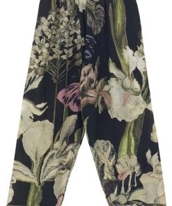 One Hundred Stars Iris Crepe Trousers Black