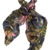 New In One Hundred Stars Eccentric Blooms Scarf Charcoal