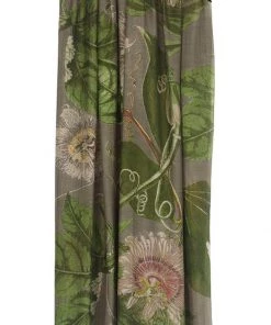 New In One Hundred Stars Passion Flower Scarf Grey