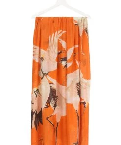 New In One Hundred Stars Stork Scarf Orange