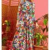 Onjenu Lauren Donna 70's Maxi Dress Multi New In