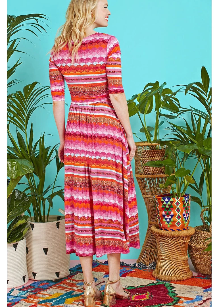 Onjenu Crawford Bia Maxi 70's Dress Orange New In