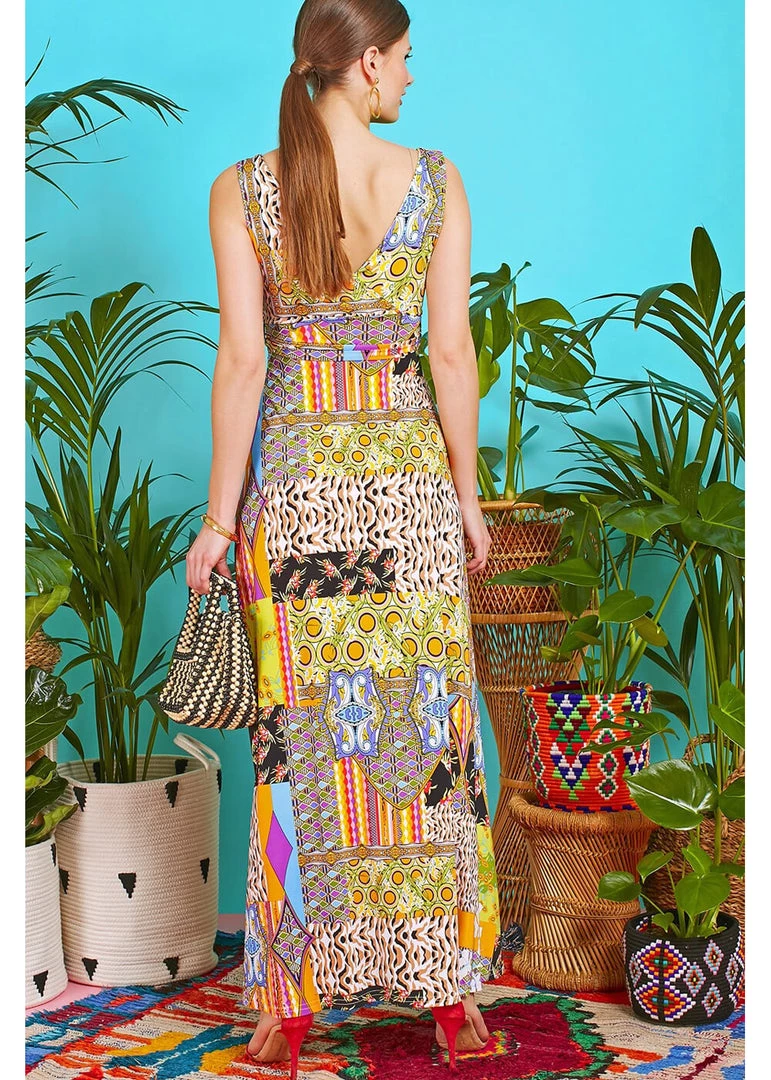 New In Onjenu Fifi Gaia 70's Maxi Dress