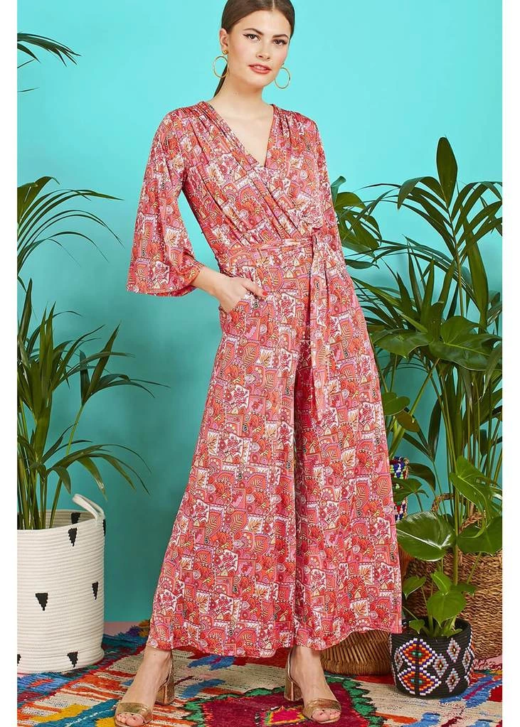 Onjenu Laurie Cybele 70's Jumpsuit Coral