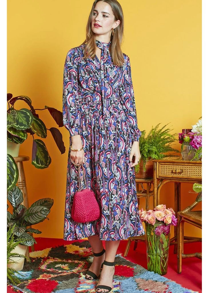 Onjenu Sharon Femme 70's Dress Pink