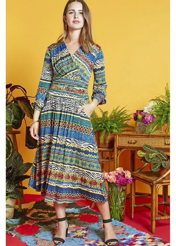 Onjenu Sharon Zebreese 70's Dress Multi