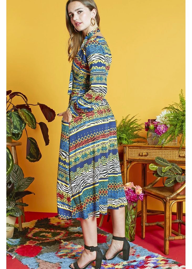 Onjenu Sharon Zebreese 70's Dress Multi