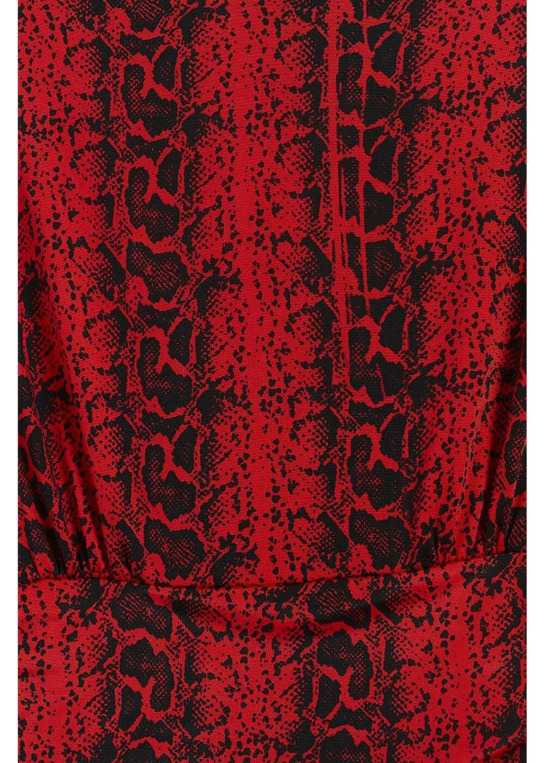 Onjenu Sid Ophidia 60's Pencil Dress Red