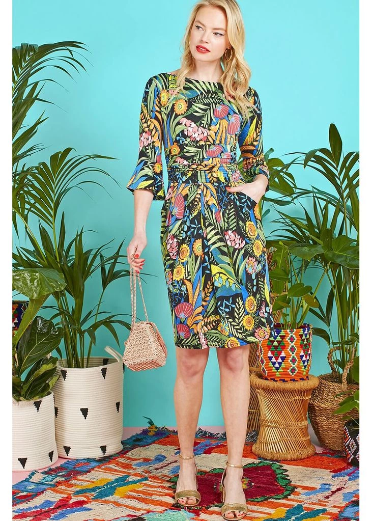 Onjenu Tammy Antheia 70's Dress Black New In