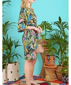 Onjenu Tammy Antheia 70's Dress Black New In