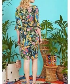 Onjenu Tammy Antheia 70's Dress Black New In