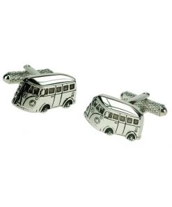 Onyx Art Men Cufflinks Camper Van Silver New In