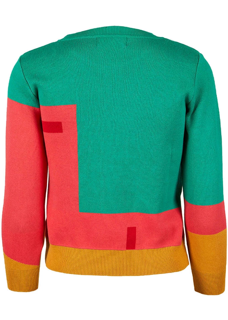 Palava Alba Mexican Architecture 60's Jumper Pink