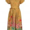 Palava Esme Wildflower 40's Dress Mustard
