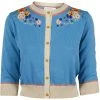 Palava Vera Cardigan Edible Flowers 40's Cardigan Chalk Blue