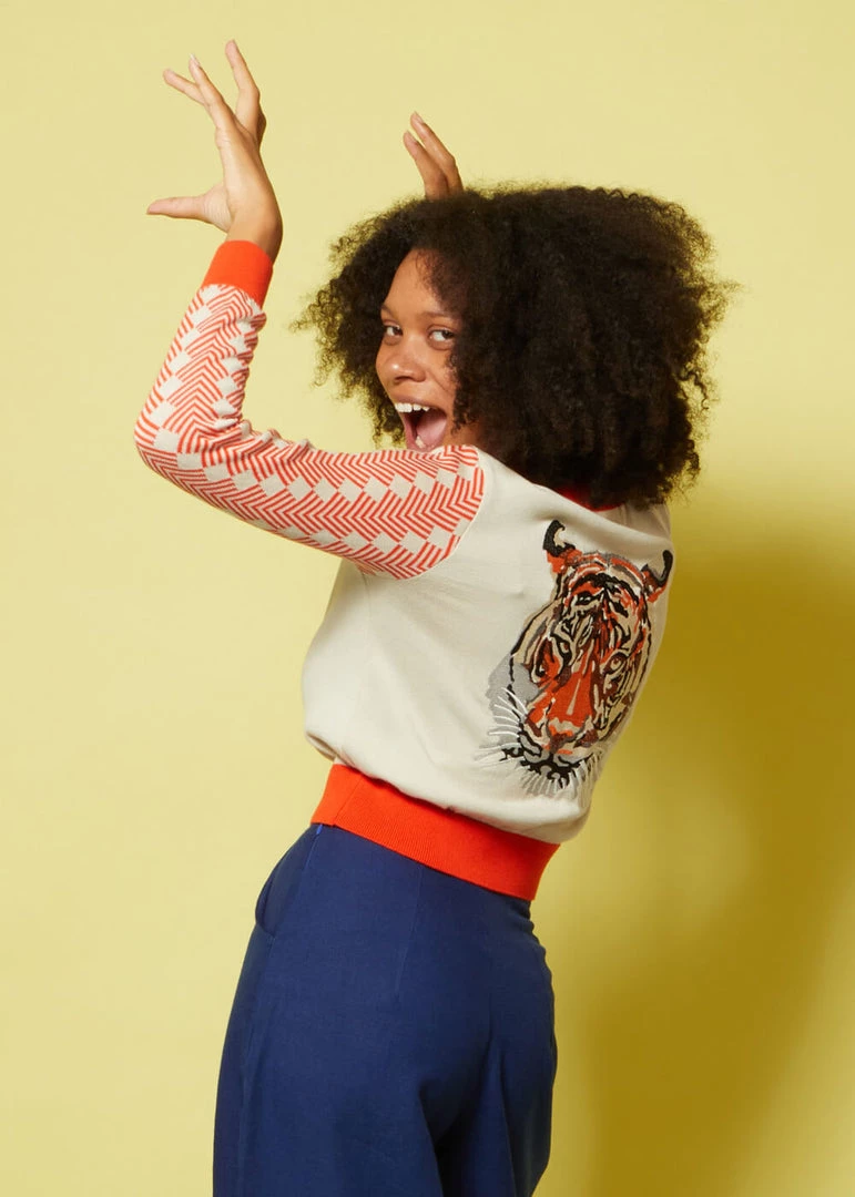 Palava Vera Cardigan Tiger 40's Cardigan Coral New In