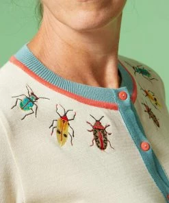 New In Palava Vera Cardigan Bugs 40's Cardigan Cream