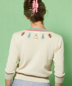 New In Palava Vera Cardigan Bugs 40's Cardigan Cream