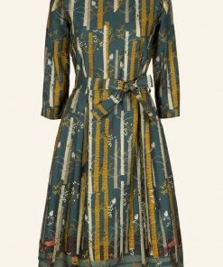 Palava Beatrice Silver Birch 50's Dress Teal