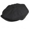 Peaky Blinders Newsboy Herringbone Cap Black