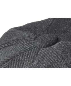 New In Peaky Blinders Newsboy Pinstripe Cap Black