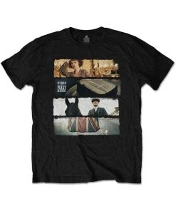 Peaky Blinders Mens Slices T-Shirt Black New In
