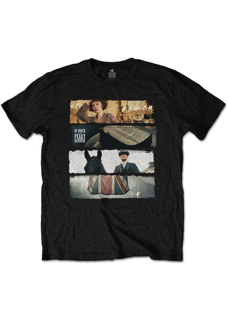Peaky Blinders Mens Slices T-Shirt Black New In
