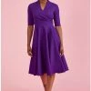 Pretty Dress Company Leyla 50's Swing Dress Purple
