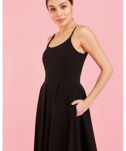 Pretty Dress Company Priscilla 50's Swing Dress Black