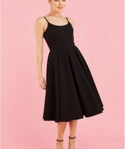 Pretty Dress Company Priscilla 50's Swing Dress Black