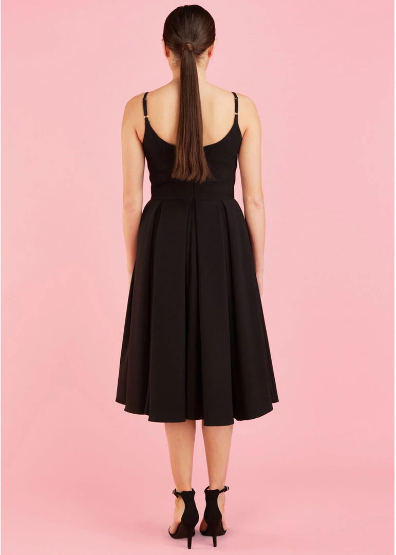 Pretty Dress Company Priscilla 50's Swing Dress Black