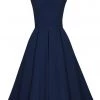 Pretty Dress Company Priscilla 50's Swing Dress Navy