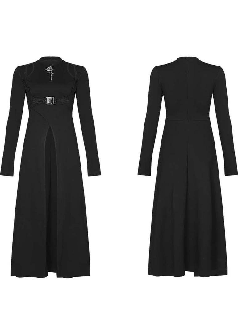 Punk Rave Rose Rebel Top Dress Black New In