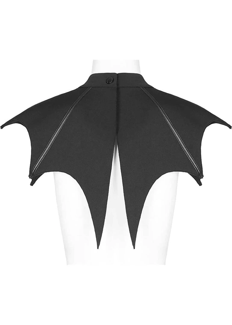 Punk Rave Bat Capelet Black