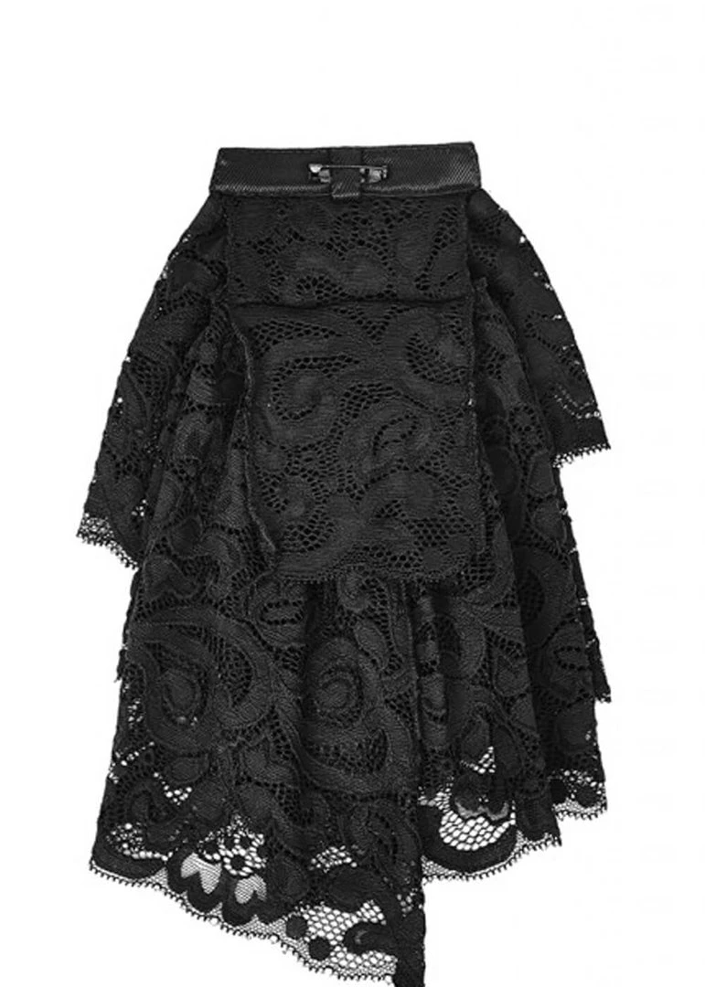 New In Punk Rave Lace Cravat Black