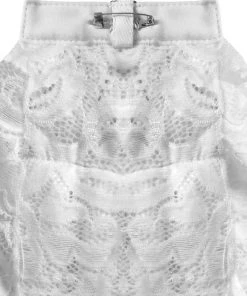 New In Punk Rave Lace Cravat White