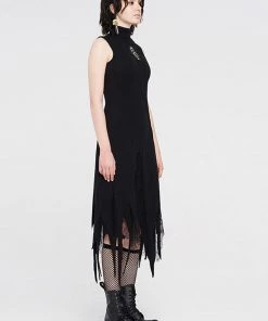 Punk Rave Ribcage Dress Black New In