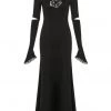 Punk Rave Minerva Rose Maxi Dress Black