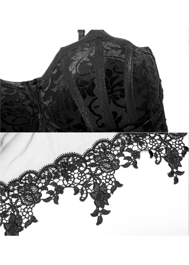 Punk Rave Dark Romance Dress Black