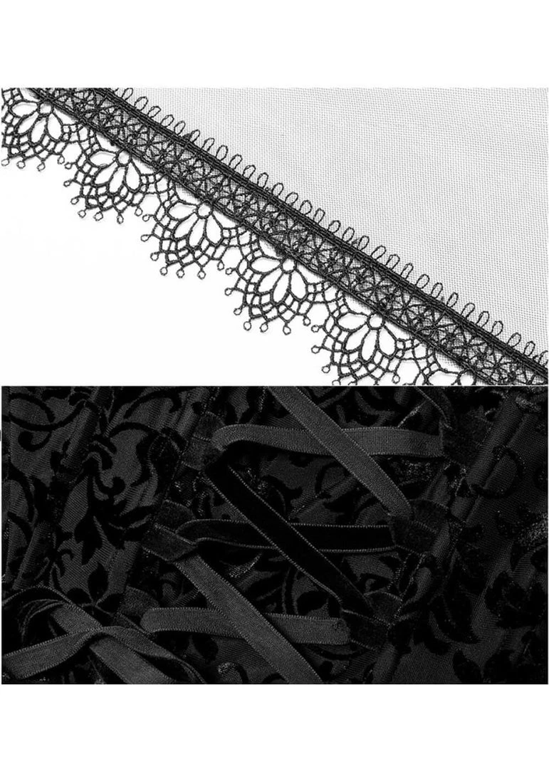 Punk Rave Dark Romance Dress Black