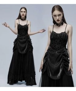 Punk Rave Dark Romance Dress Black
