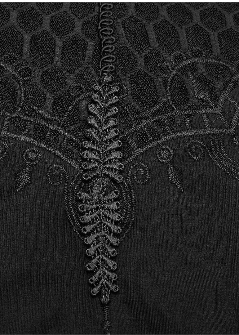 Punk Rave Vampira Top Black