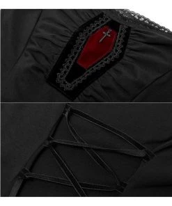 Punk Rave Coffin Top Black New In