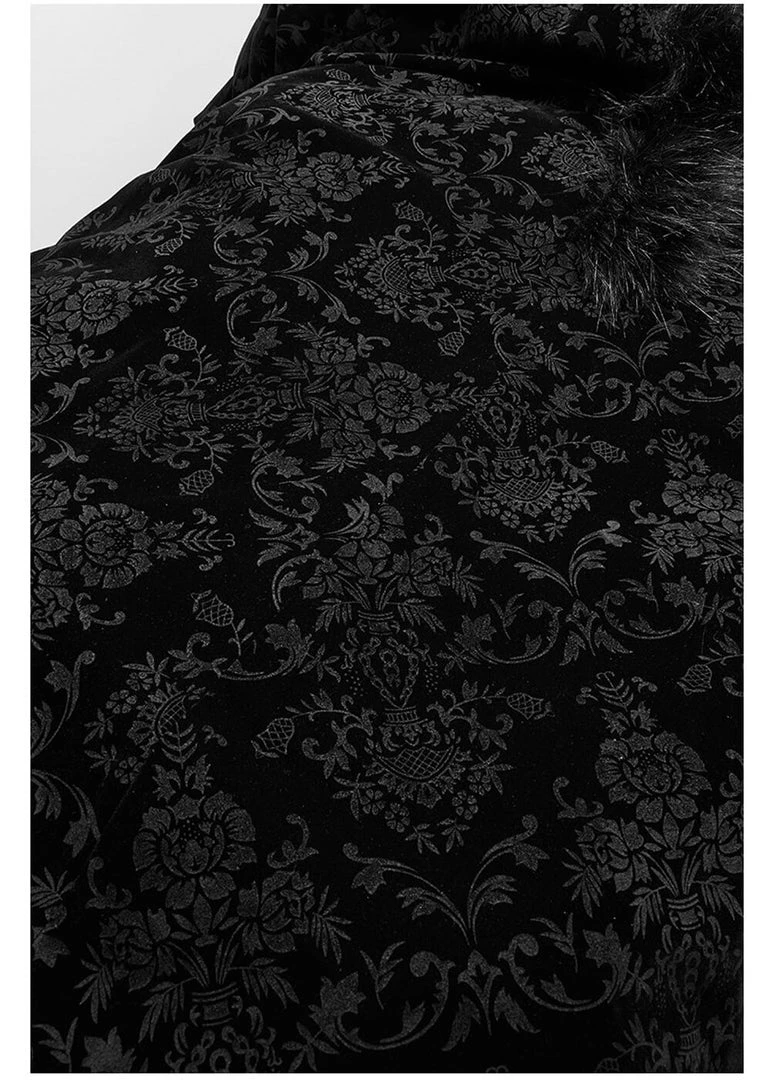 New In Punk Rave Snowfall Cloak Cape Black