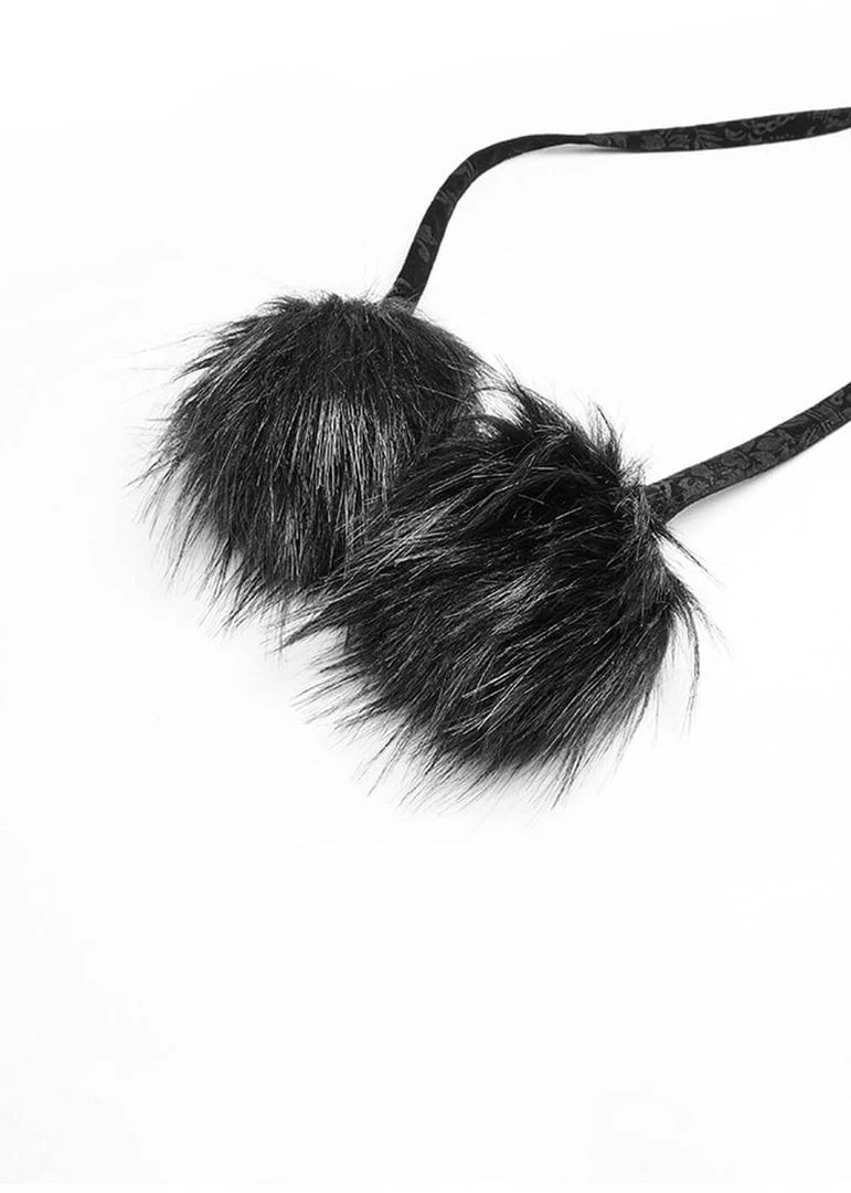 New In Punk Rave Snowfall Cloak Cape Black