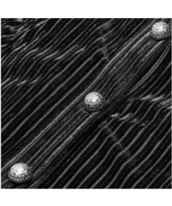 Punk Rave The Manor Velvet Blouse Black New In