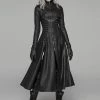 New In Punk Rave Underworld Coat Black